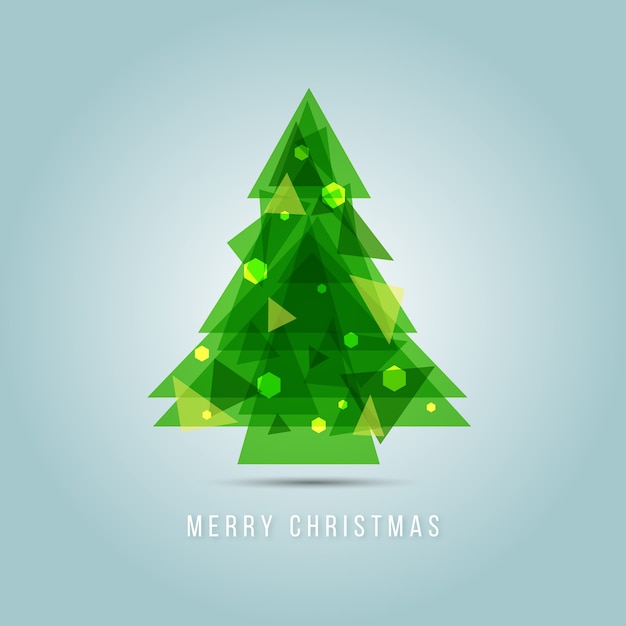 Рождественская елка с абстрактным дизайном