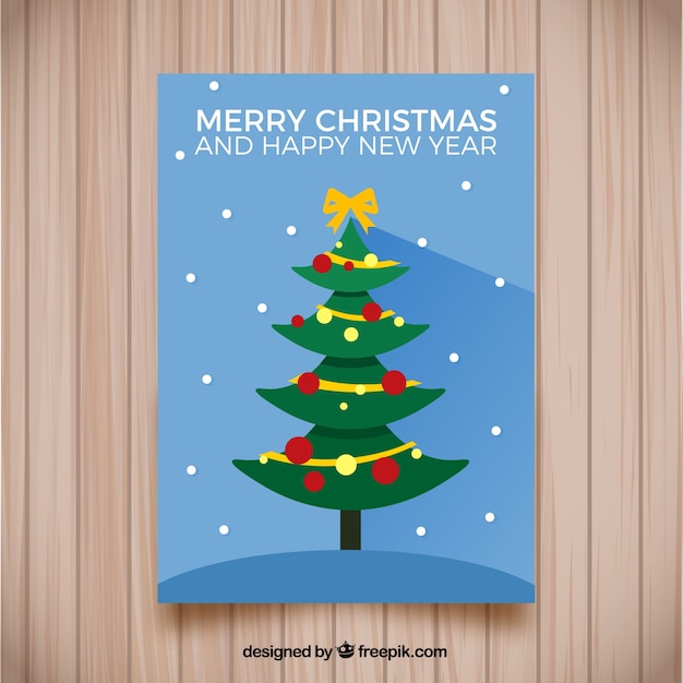 Free vector christmas tree style long shadow