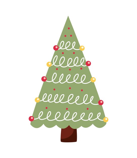 Free Vector christmas tree traditional