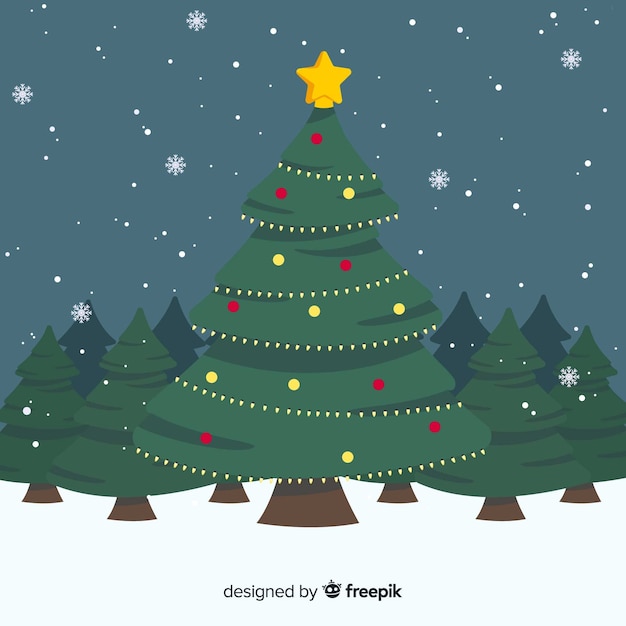 Free vector christmas tree