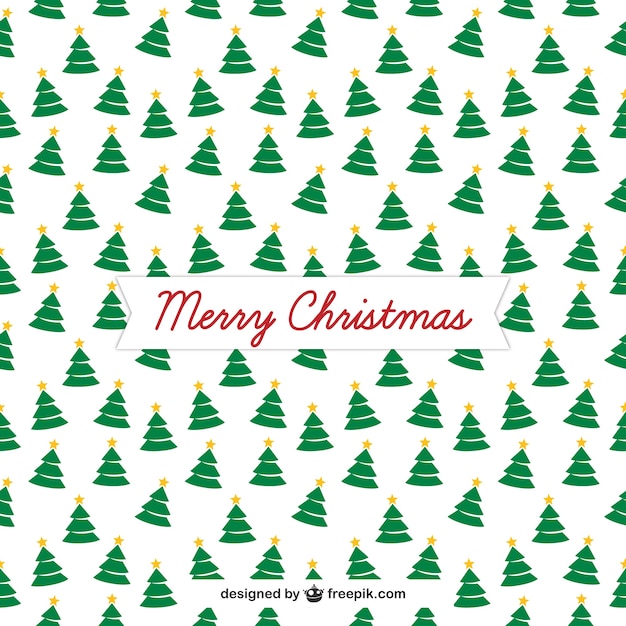 Free vector christmas trees pattern