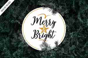 Free vector christmas typogaphy background