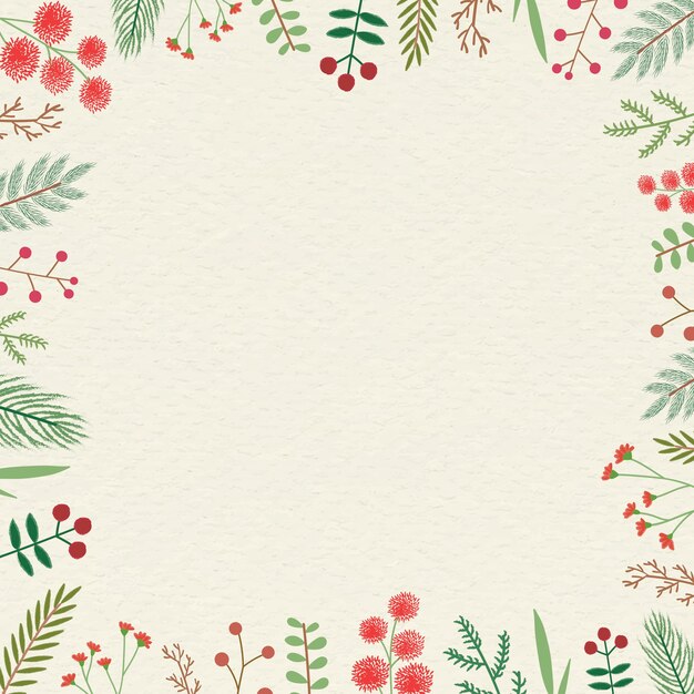 Christmas vintage frame background