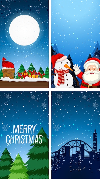 Free vector christmas wallpaper themes