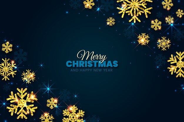 Christmas wallpaper with glitter effect