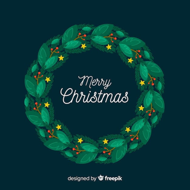 Free vector christmas wreath