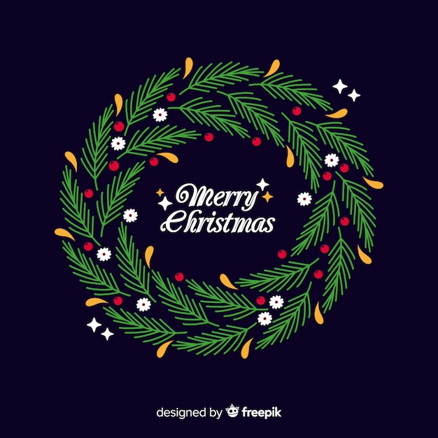 Free vector christmas wreath