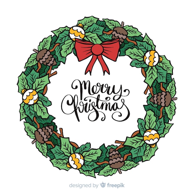 Free vector christmas wreath