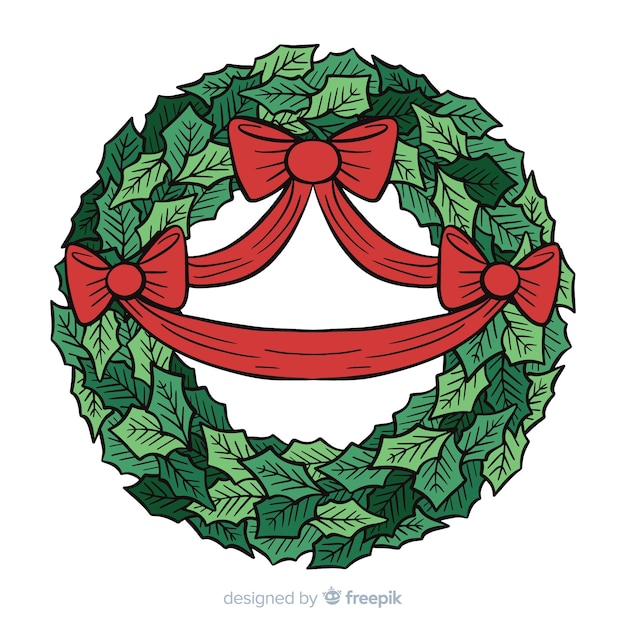 Free Christmas wreath SVG DXF EPS PNG - Free Cut Files SVG, DXF, EPS