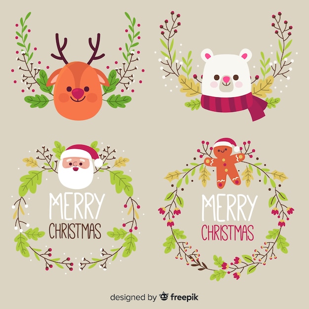 Free vector christmas wreath