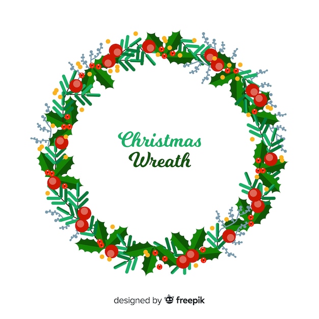 Free vector christmas wreath