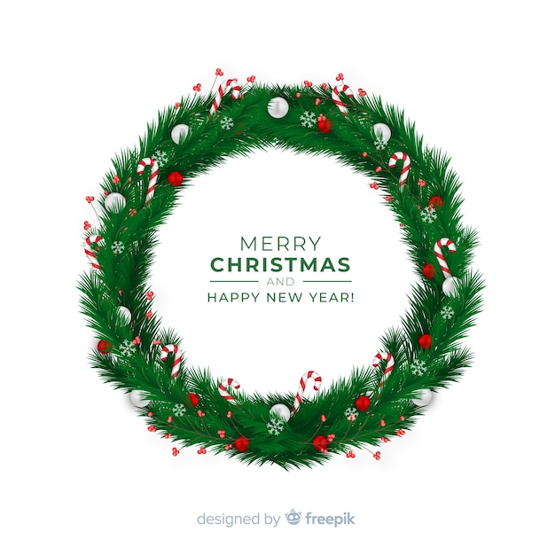 Free vector christmas wreath