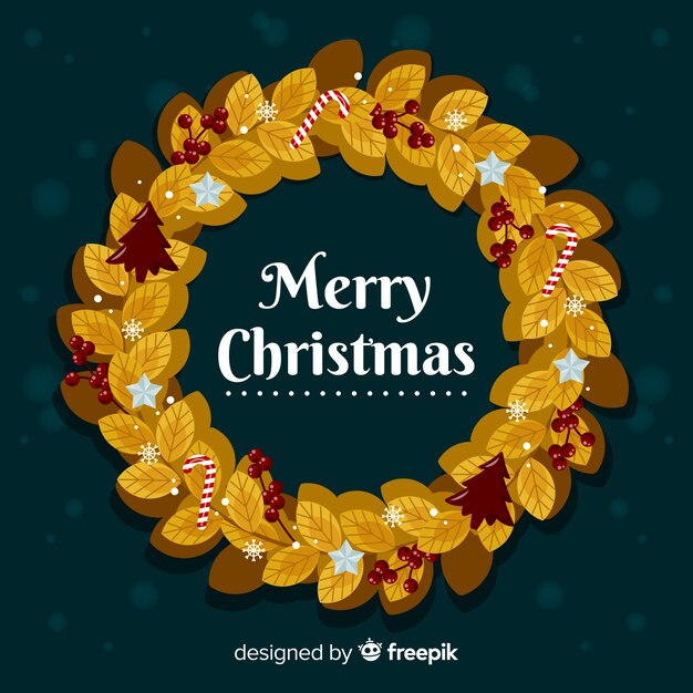 Free vector christmas wreath