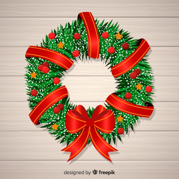 Free vector christmas wreath