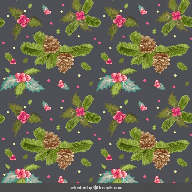 Free vector chritsmas vegetation