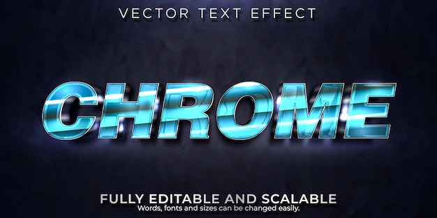 Chrome text effect