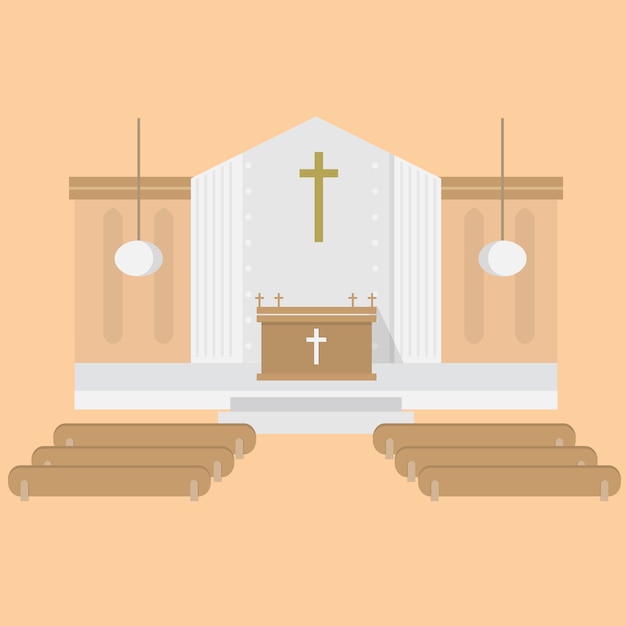 教会の背景デザイン