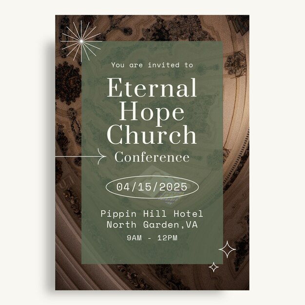church baptism invitation template design