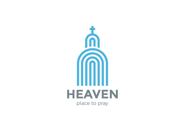 Church Logo Religion Logo    . Linear style