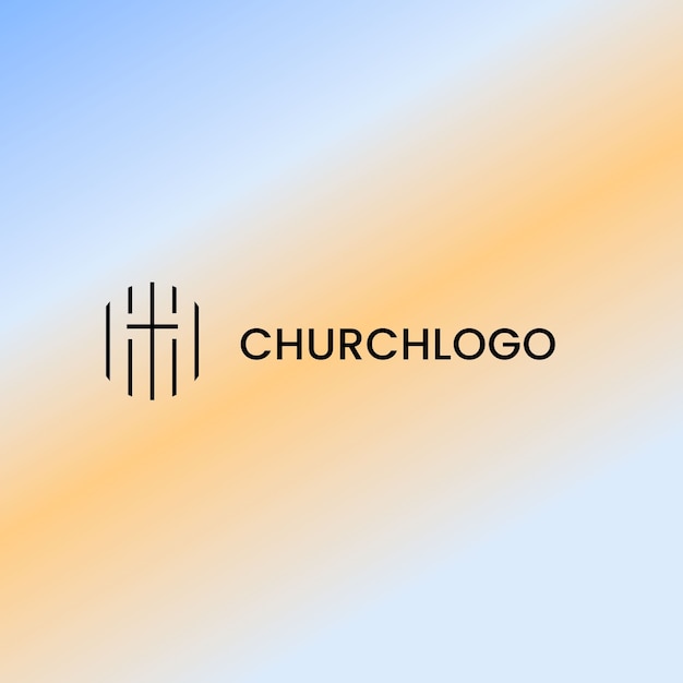 church  logo template design