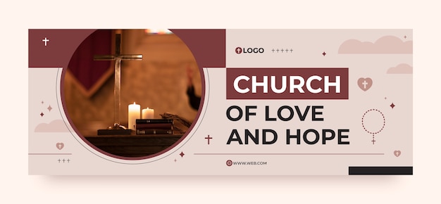 Free vector church template design