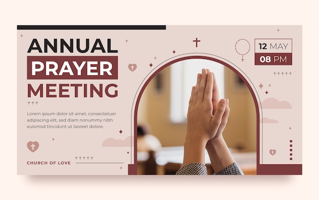 Free vector church template design