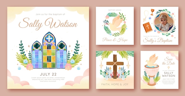 Free vector church template design