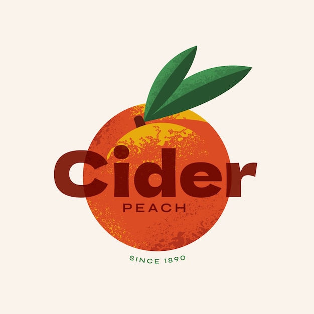 Cider logo design template