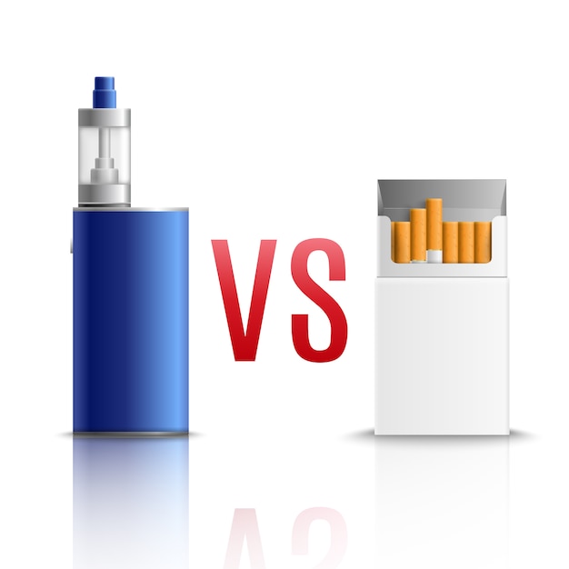 Cigarettes VS Vaping Realistic