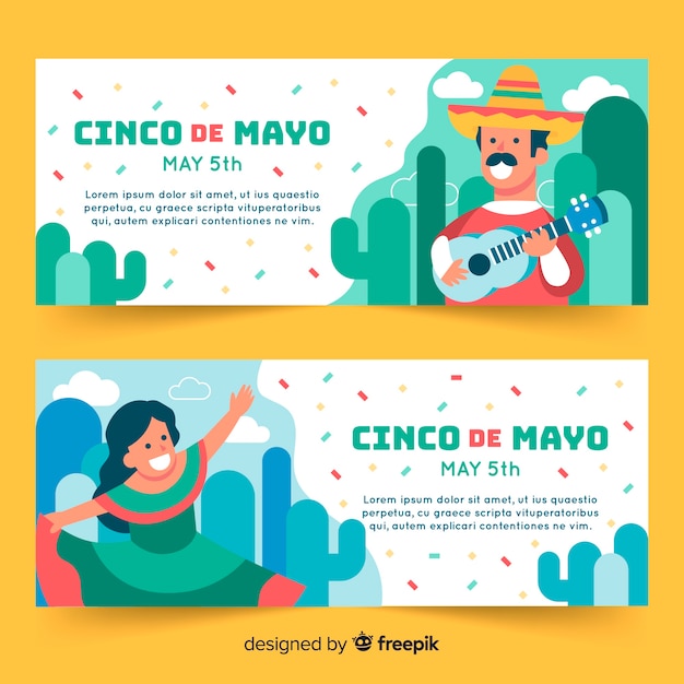 Banner di cinco de mayo