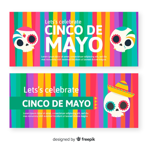 Banner di cinco de mayo