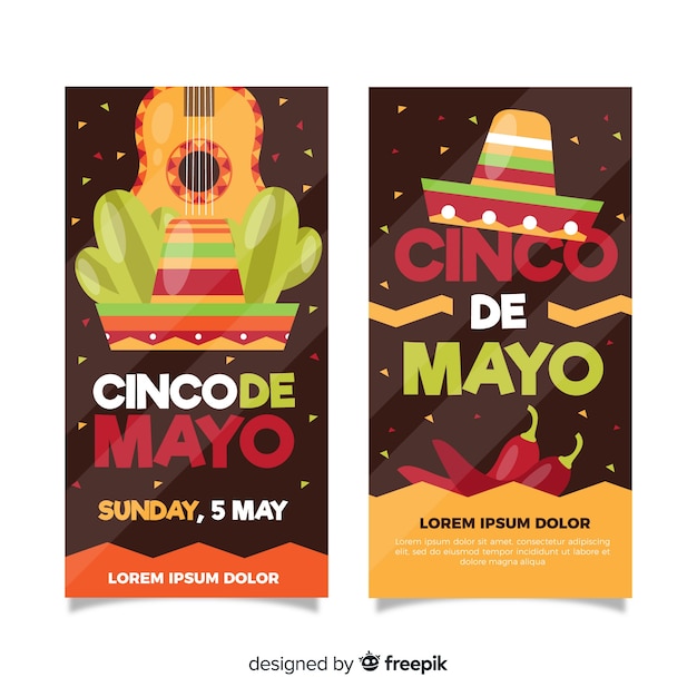 Banner di cinco de mayo