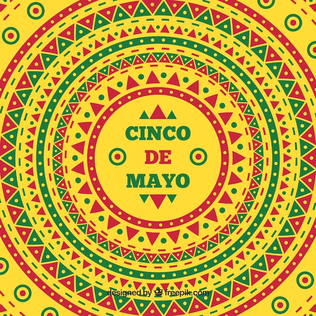 Cinco de mayo ethnic colorful background