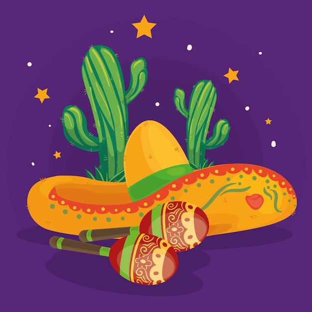 Free vector cinco de mayo items