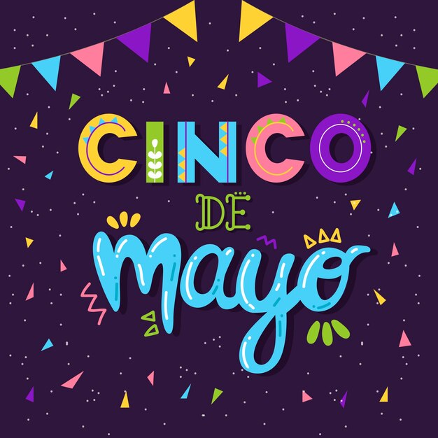 Cinco de mayo lettering