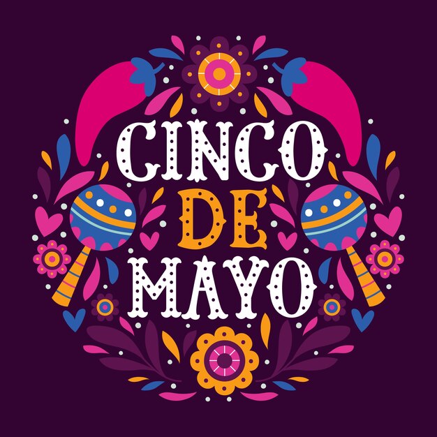 Cinco de mayo lettering