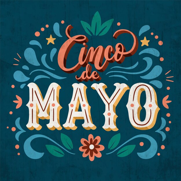 Cinco de mayo lettering