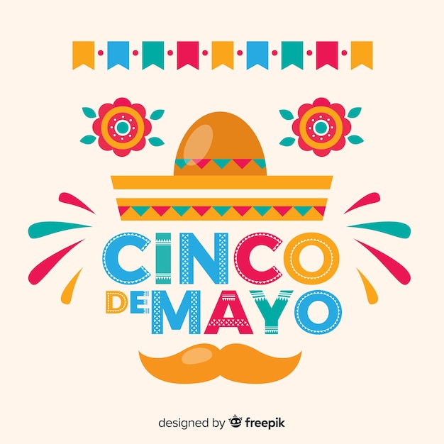 Vettore gratuito cinco de mayo