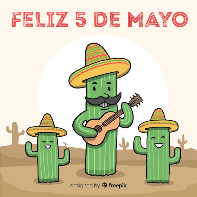 Vettore gratuito cinco de mayo