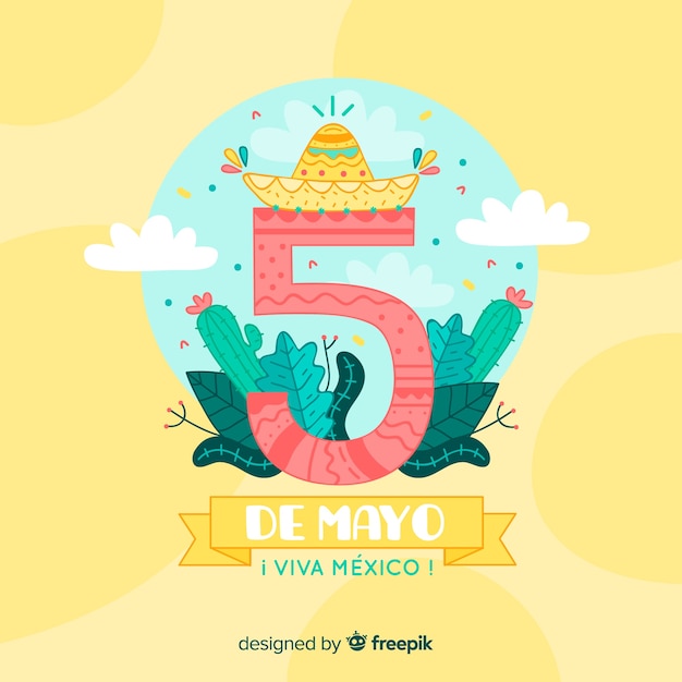 Vettore gratuito cinco de mayo