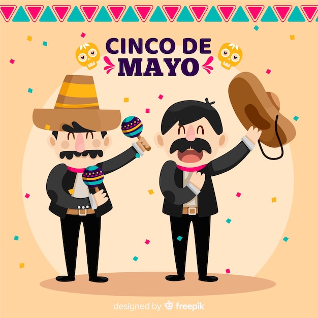 Vettore gratuito cinco de mayo