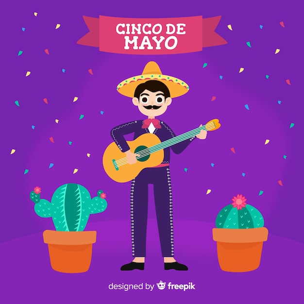 Vettore gratuito cinco de mayo