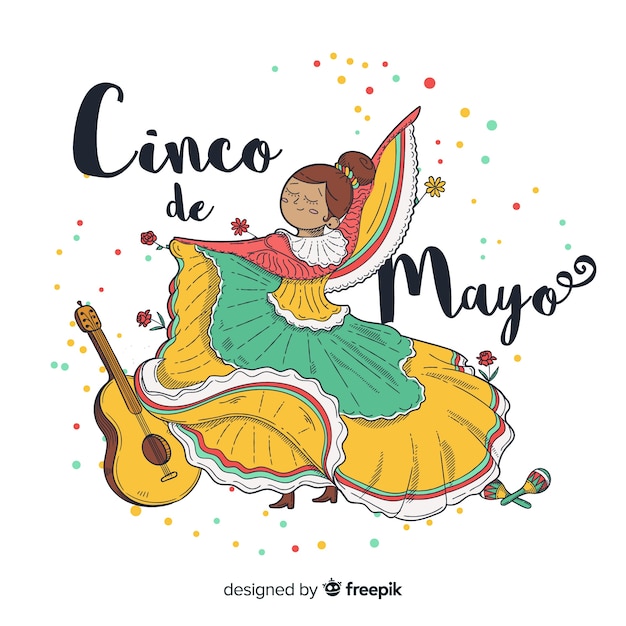 Vettore gratuito cinco de mayo