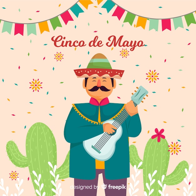 Vettore gratuito cinco de mayo