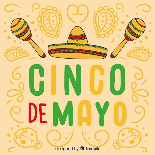 Vettore gratuito cinco de mayo