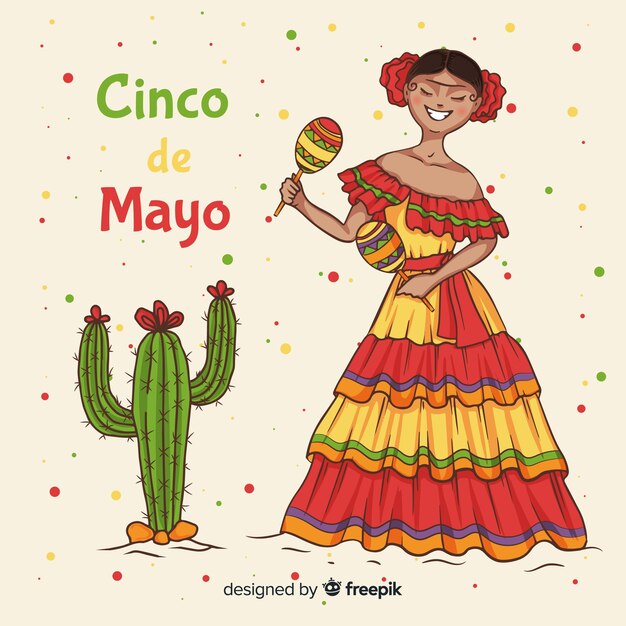 Vettore gratuito cinco de mayo