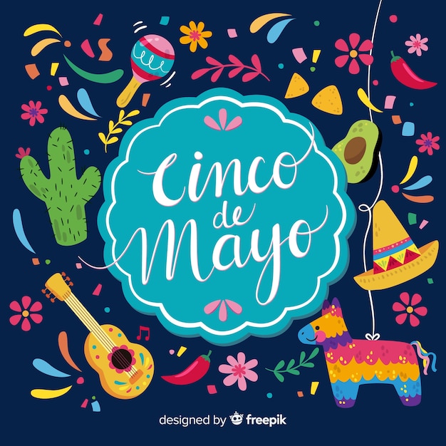 Vettore gratuito cinco de mayo