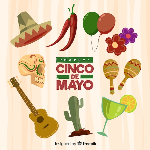 Vettore gratuito cinco de mayo