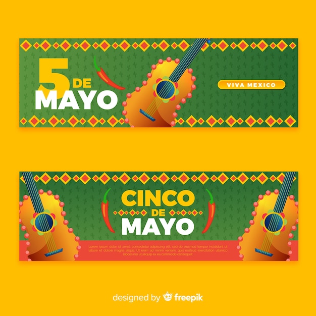 Vettore gratuito cinco de mayo