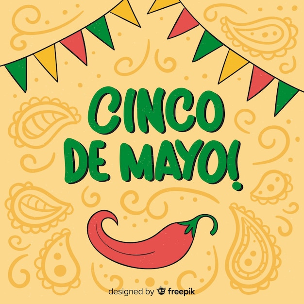 Vettore gratuito cinco de mayo